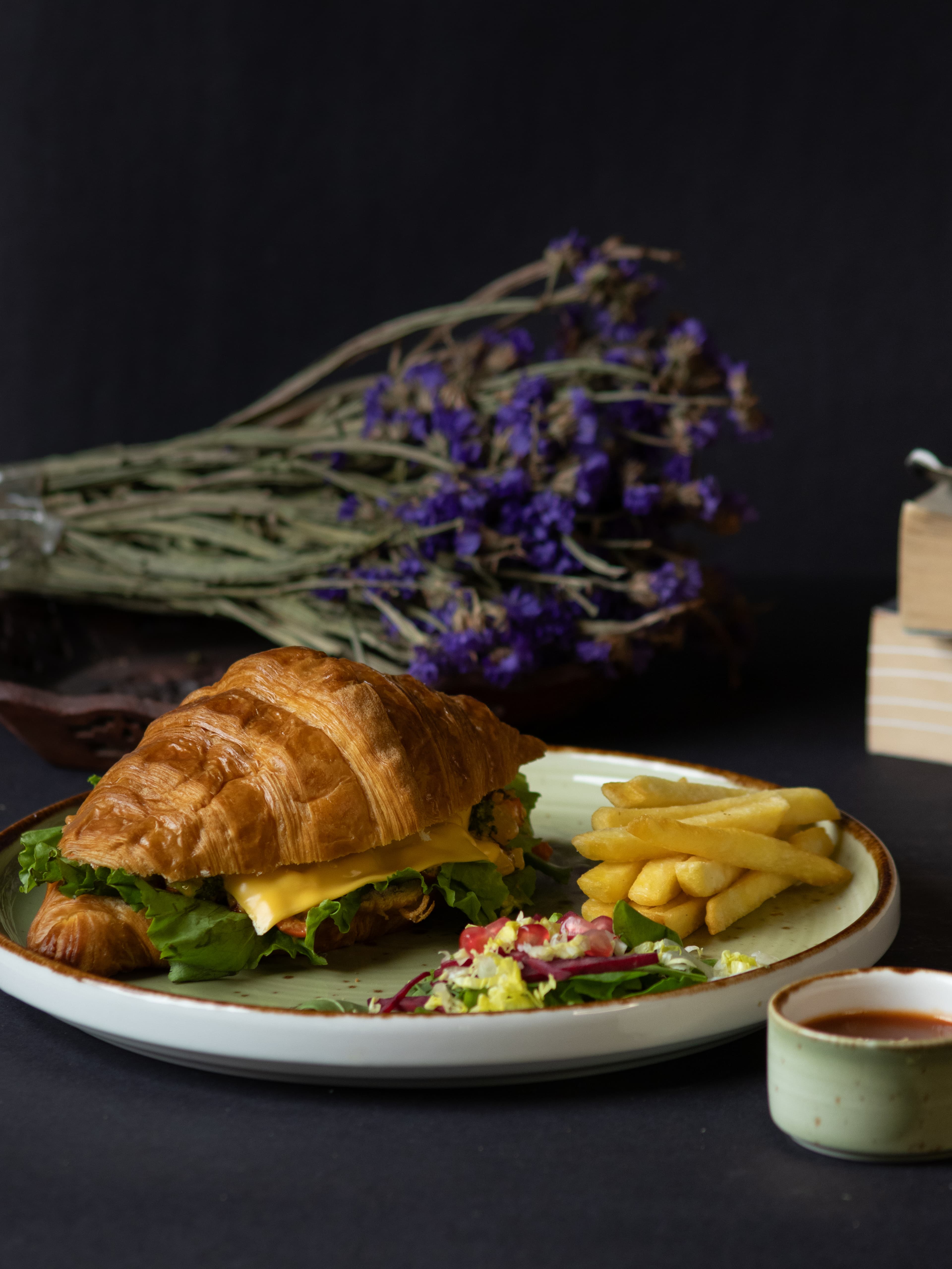 Veg Croissant Sandwich